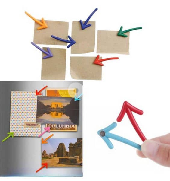 cute arrow and balloons shape fridge magnets 3