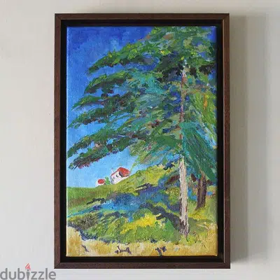 The old red house - painting