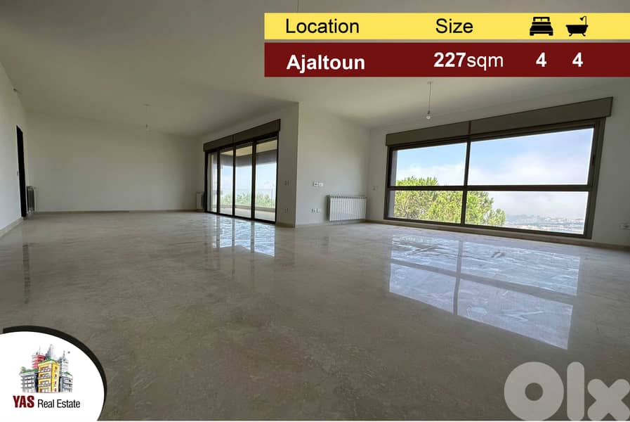Ajaltoun 227m2 | High-end | Panoramic View | Brand New | 0