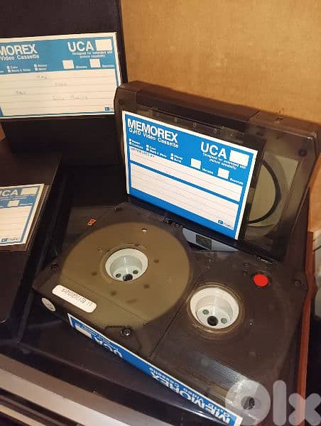 Vintage rare Memorex Q2HD Video Cassette Tape Cartridge UCA Matic HD 1