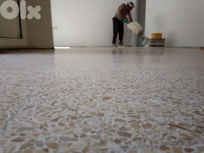 تعهدات جلي بلاط.  رخام. موزييك.  باطون. شحف