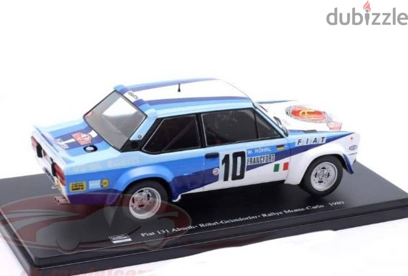 Fiat 131 Abarth (Rally Monte Carlo 1980) diecast car model 1:24. 4