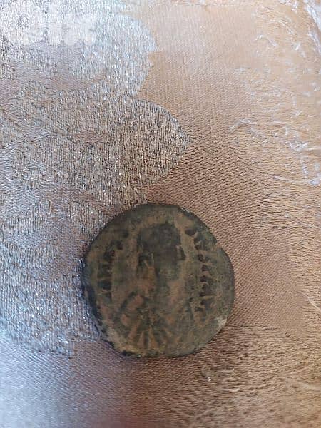 Ancient Byzantine Coin Bronze Emperor Justinian I Great 527 AD 1