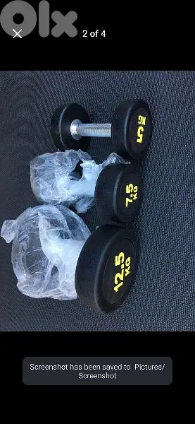 NEW Heavy duty Dumbbells 03027072 GEO SPORT EQUIPMENT طريق لحدث بعبدا