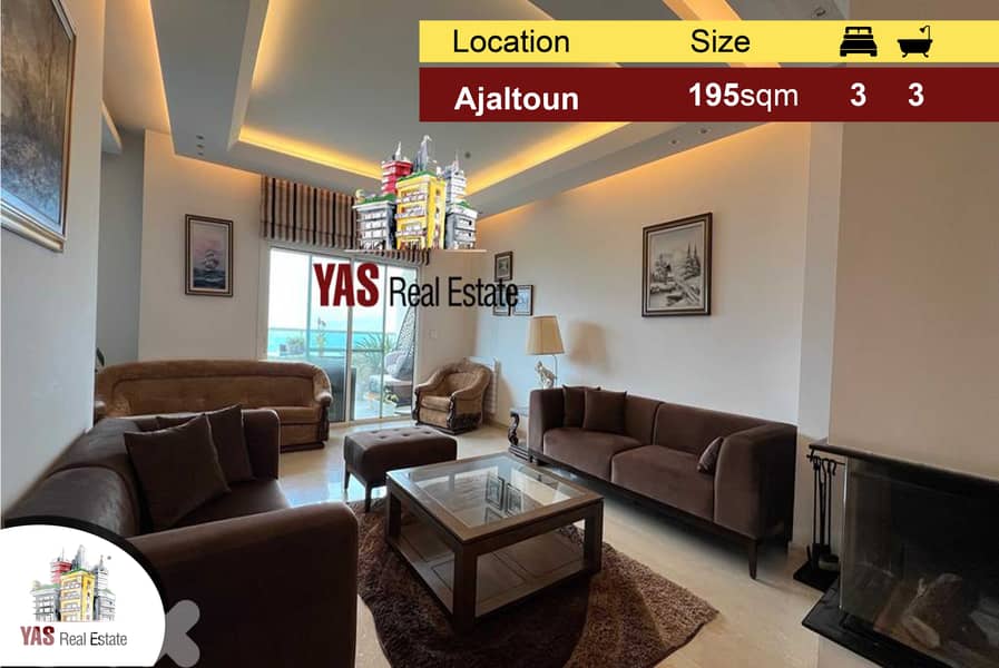 Ajaltoun 195m2 | 60m2 Garden | High-End | View | Villas Street | 0