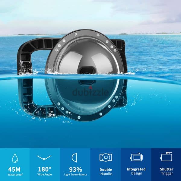 Dome underwater for Gopro Hero 13 / 12 / 11 / 10 /9 high quality 0