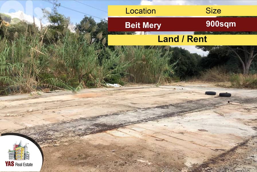 Beit Mery 900m2 | Land | 20/40 | Commercial | Rent | MJ 0