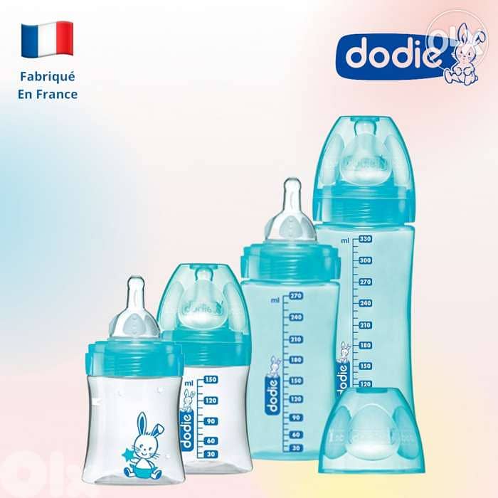 Dodie feeding bottles set for baby girls & boys (150mL, 270mL & 330mL) 5