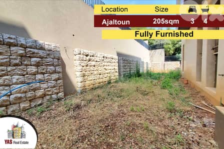 Ajaltoun 205m2 + 100m2 Garden | New | Mountain View |  Furnished TO