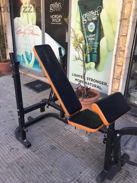 adjustable bench adjustable rack with biceps and legs 1