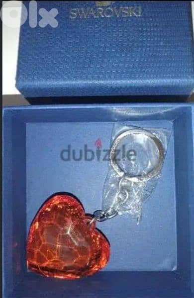 key holder authentic swarovski red heart crystal 4