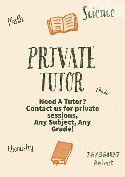 Leçons Particulières / Private Tutor ( or online)