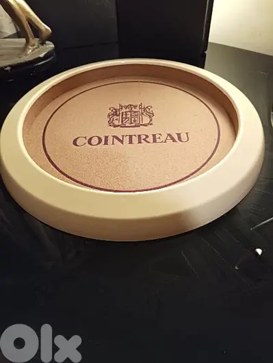 Vintage cointreau cocktail serving tray