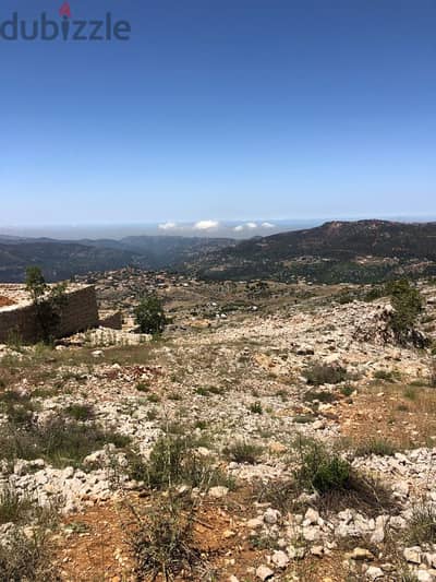 1500 Sqm | Land For Sale In Mtein, Bchellema | Panoramic Mountain View