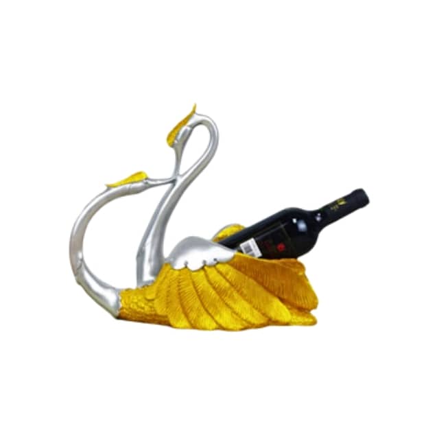Swan Wine Bottle Holder — Sculptural Table Display 1