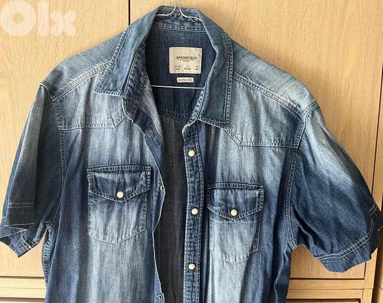 original springfield jeans chemise short sleeve 10 $ 0