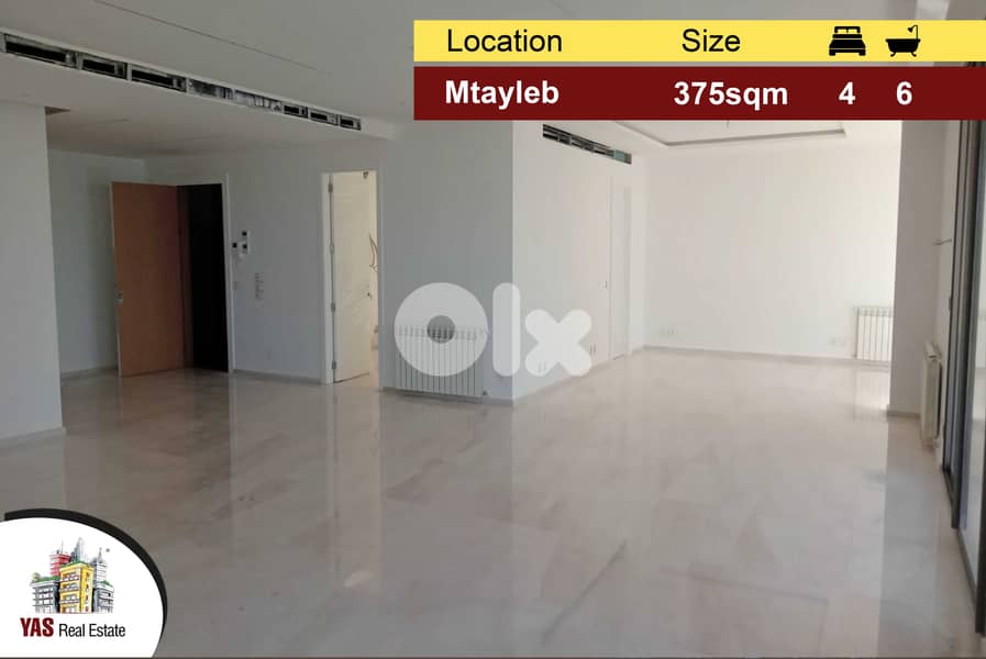 Mtayleb 375m2 +35m2 Terrace | Calm Area | Open View | 0