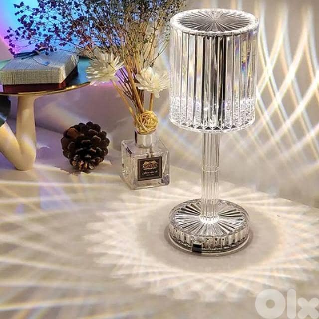 Diamond Table Lamp Modern Rechargeable RGB, 3-Light Modes 2