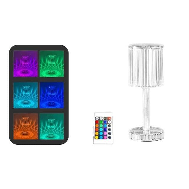 Diamond Table Lamp Modern Rechargeable RGB, 3-Light Modes 4