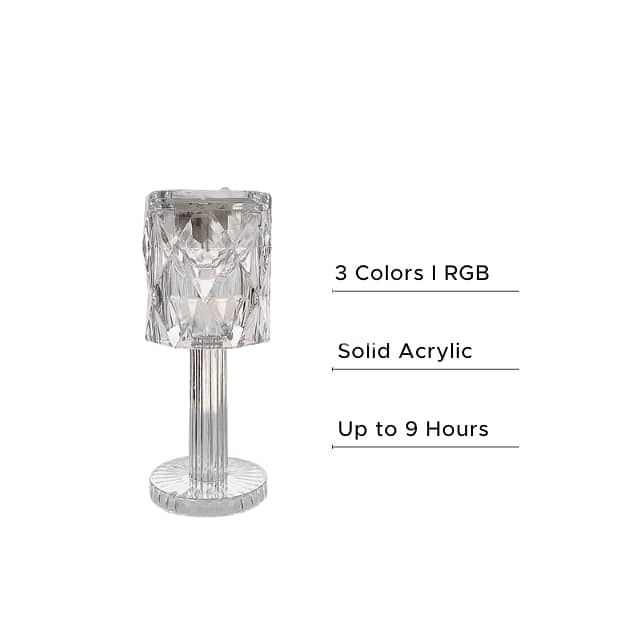 Amorphous Table Lamp in Transparent Amber and Grey 2