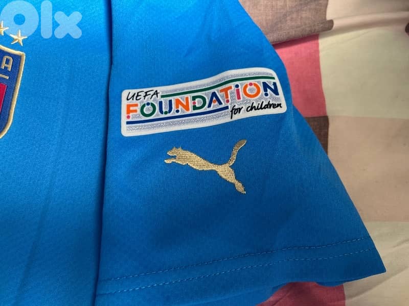 italia finalissima  barella super copa puma shirt 2022 with argentina 6