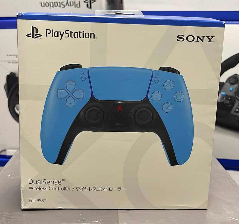 Dual sense ps5 starlight blue sony playstation 0