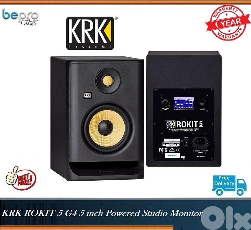 KRK ROKIT 5 G4 5 inch Powered Studio Monitor ( Each ) 0