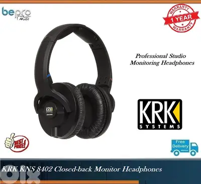 KRK KNS 8402 Closed-back Monitor Headphones