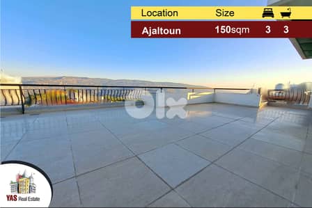 Ajaltoun 150m2 + 150m2 Terrace | Brand New | Luxury | Open View | Ajaltoun 150m2 + 150m2 Terrace | Brand New | Luxury | Open View |