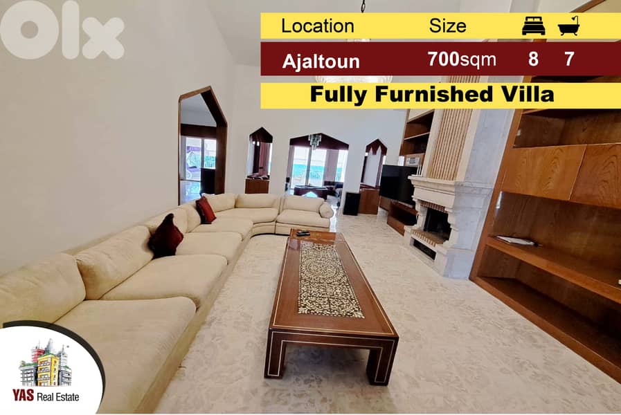 Ajaltoun 700m2 + 500m2 Garden / Terrace | Villa | Ultra Prime Location 0