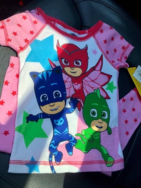 kids clothing , pyjamas pj masks, figures or characters 0