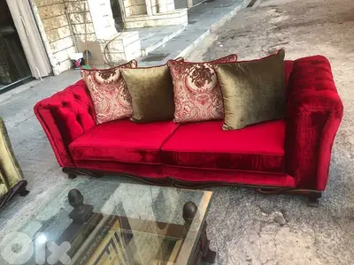 طقم كنبايات فخم خشب زان