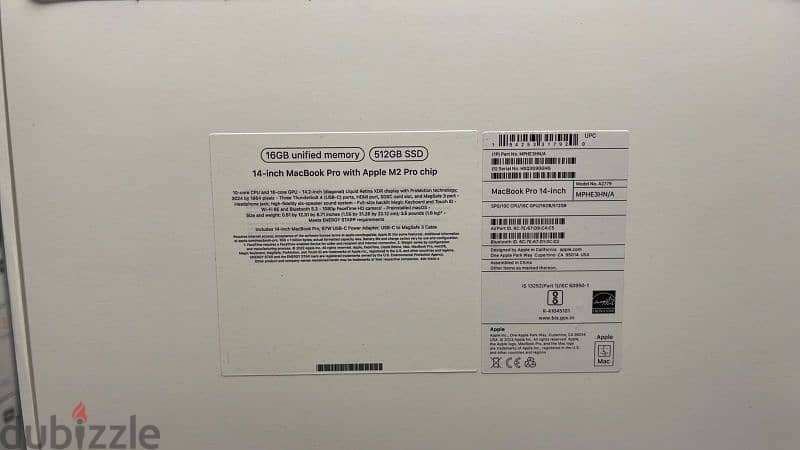 Macbook pro 14 m2 pro 512gb space gray mphe3 original and new 1