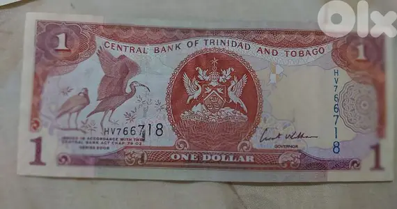 Cariibbean Island Trinidad and Tobago Banknote