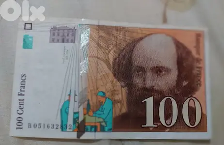 French 100 cent Franc Banknote