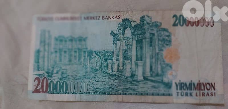 Turkey 20 million lira banknote memorial for Ataturk 1