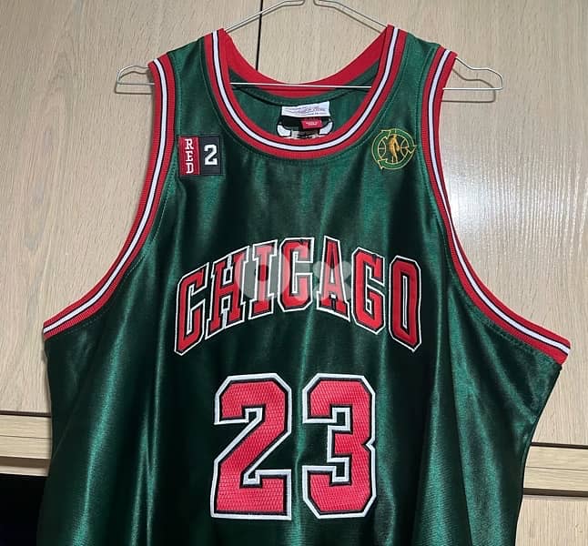Chicago bulls jordan 23  vintage special green edition jersey 1997/98 0
