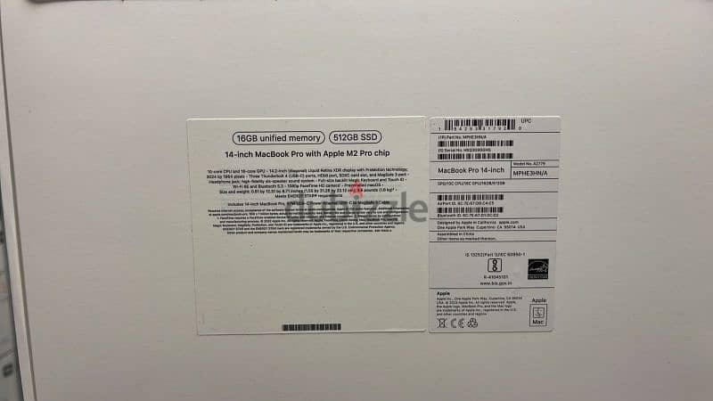 Macbook pro 14 m2 pro 512gb space gray mphe3 new 1