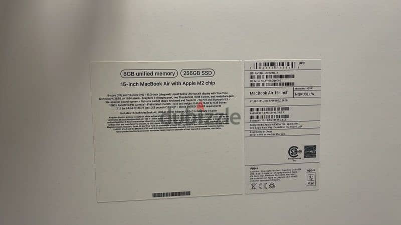 Macbook air 15inch  m2 8/256gb starlight MQKU3 new 1
