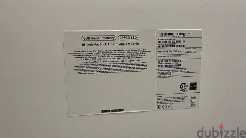 Macbook air 15inch  m2 8/256gb space gray MQKP3 original 1