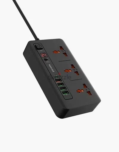 porodo blue multi-port power hub 2m