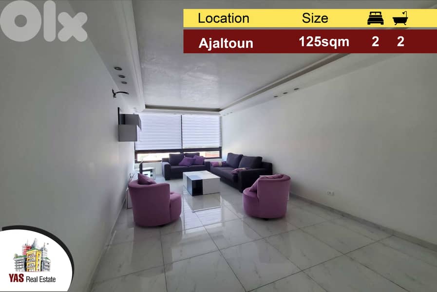 Ajaltoun 125m2 | Brand New | Modern | Furnished | Open View | TO 0