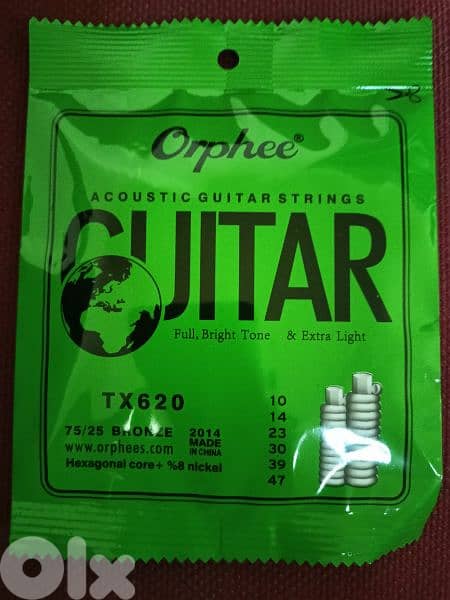 New Acoustic Guitar Strings - Orphee 4
