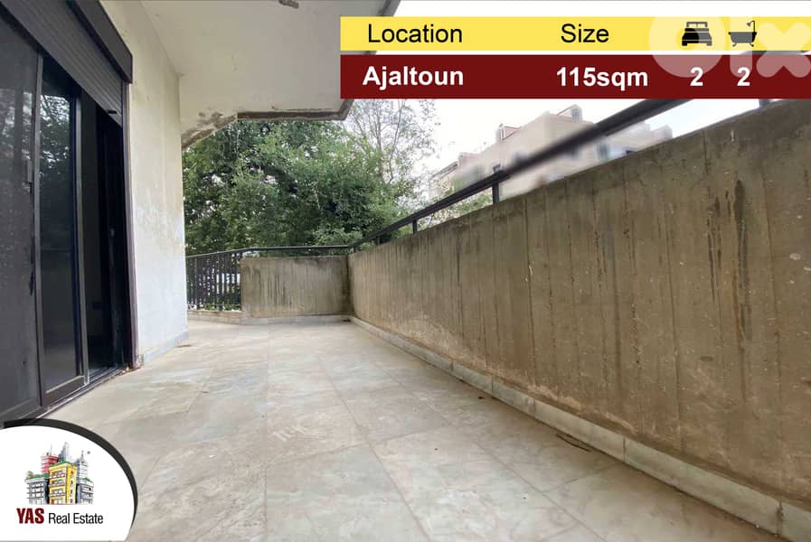 Ajaltoun 115m2 | High-End | Open Sea View | Well Maintained |ELS 0