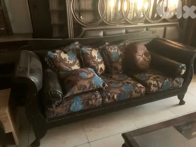 طقم كنبايات خشب زان حفر فرزاتشي شغل بيوتي هوم