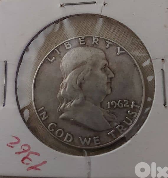 USA Silver Half Dollar Memorial for President Franklin year 1962 0