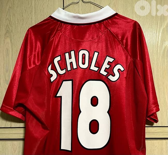 Scholes Manchester United winner 1999champions league the final kit 1