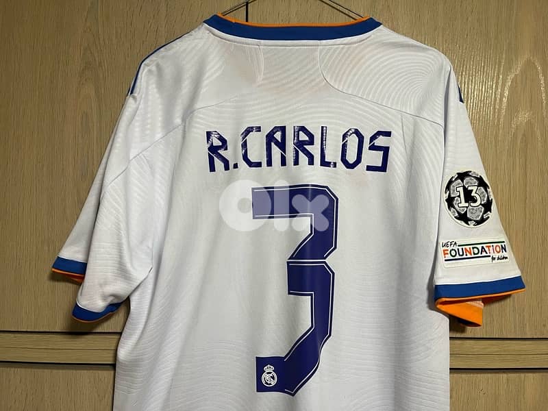 R. Carlos 3  Real Madrid 2022 home jersey  edition adidas kit 1