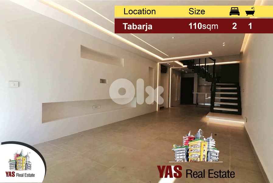 Tabarja 110m2 + 50m2 Terrace / garden | Chalet | Impressive view |YV 0