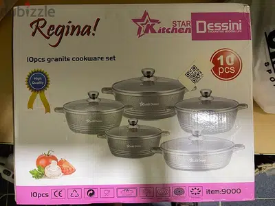 Dessini cooking pots set/طقم طناجر ١٠ قطع